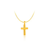916 Gold Classic Cross Pendant