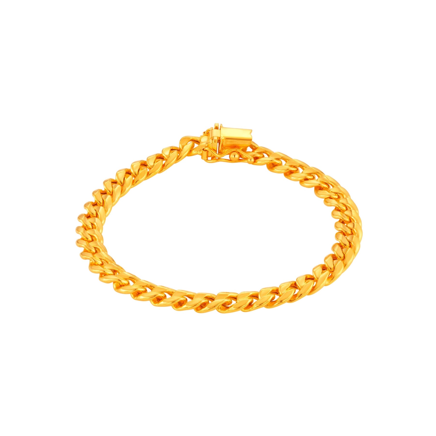 916 Gold Cow Boy Bracelet