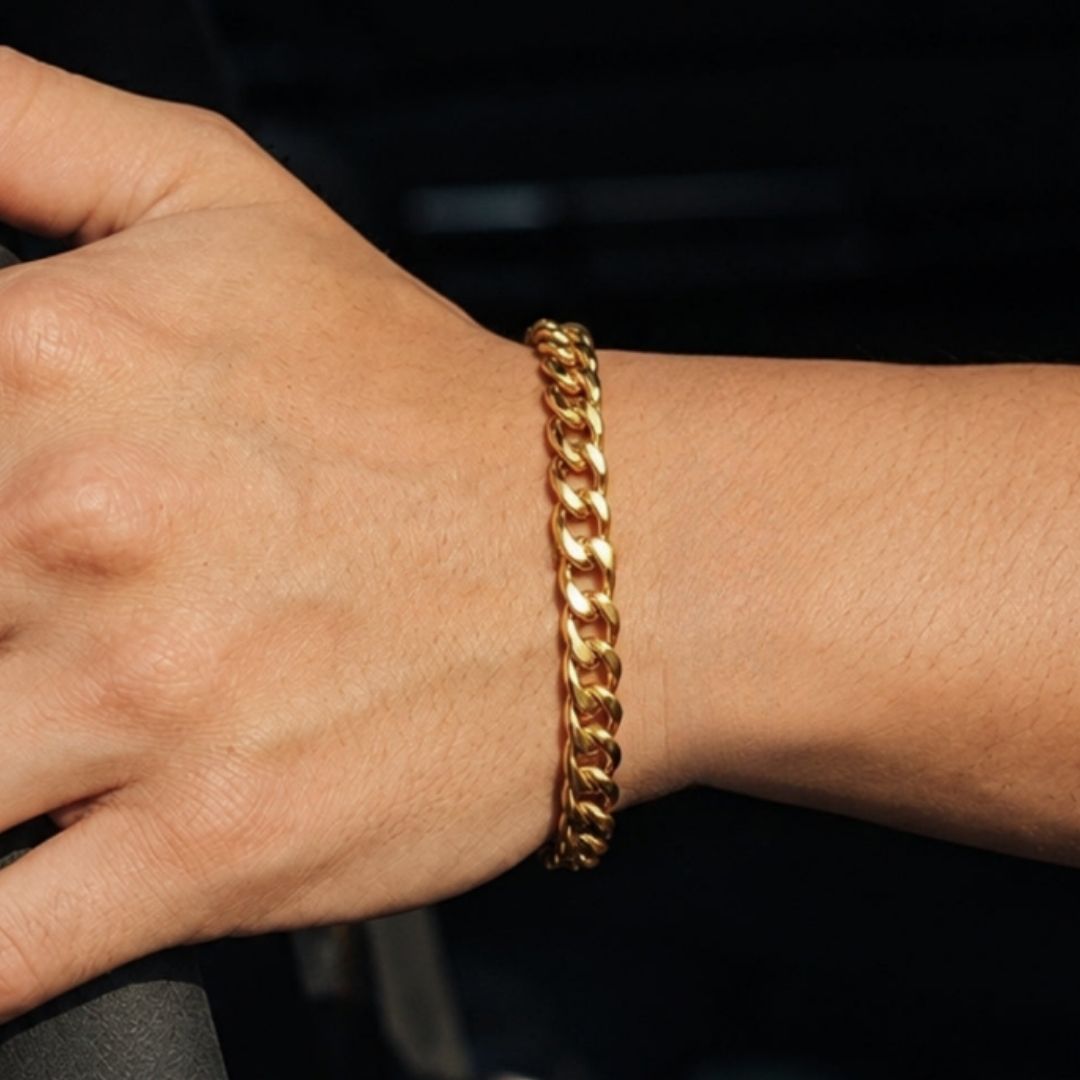 916 Gold Cuban Bracelet