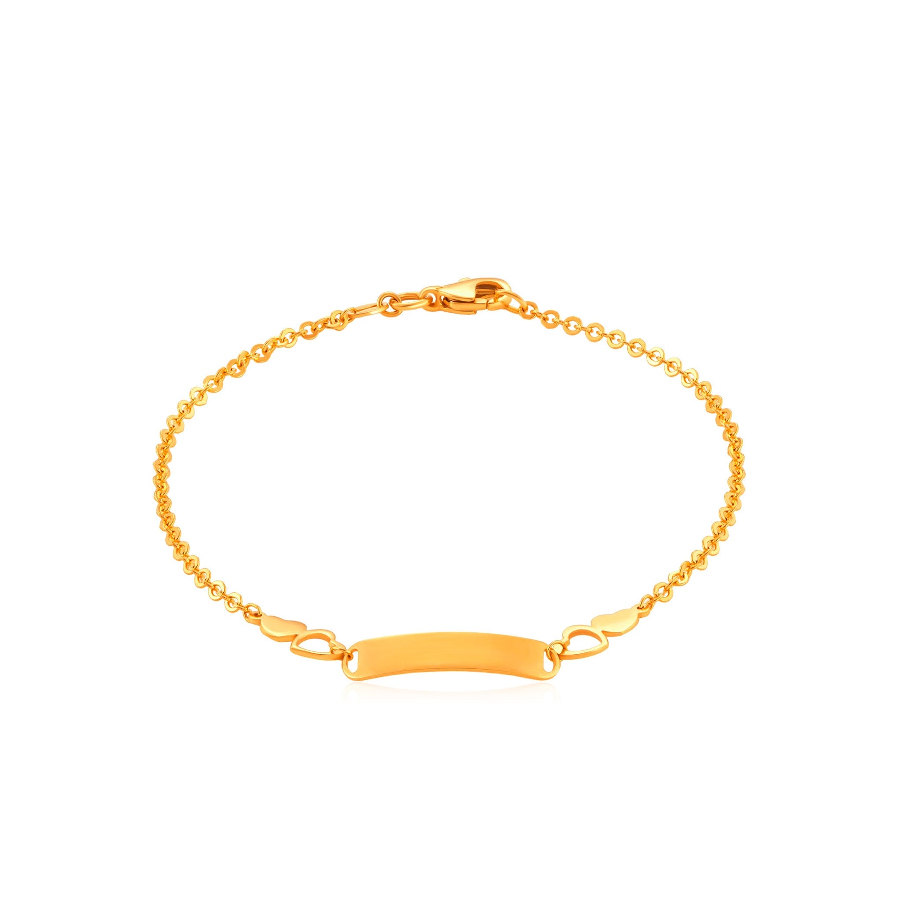 916 Gold Cupid's Love Bracelet