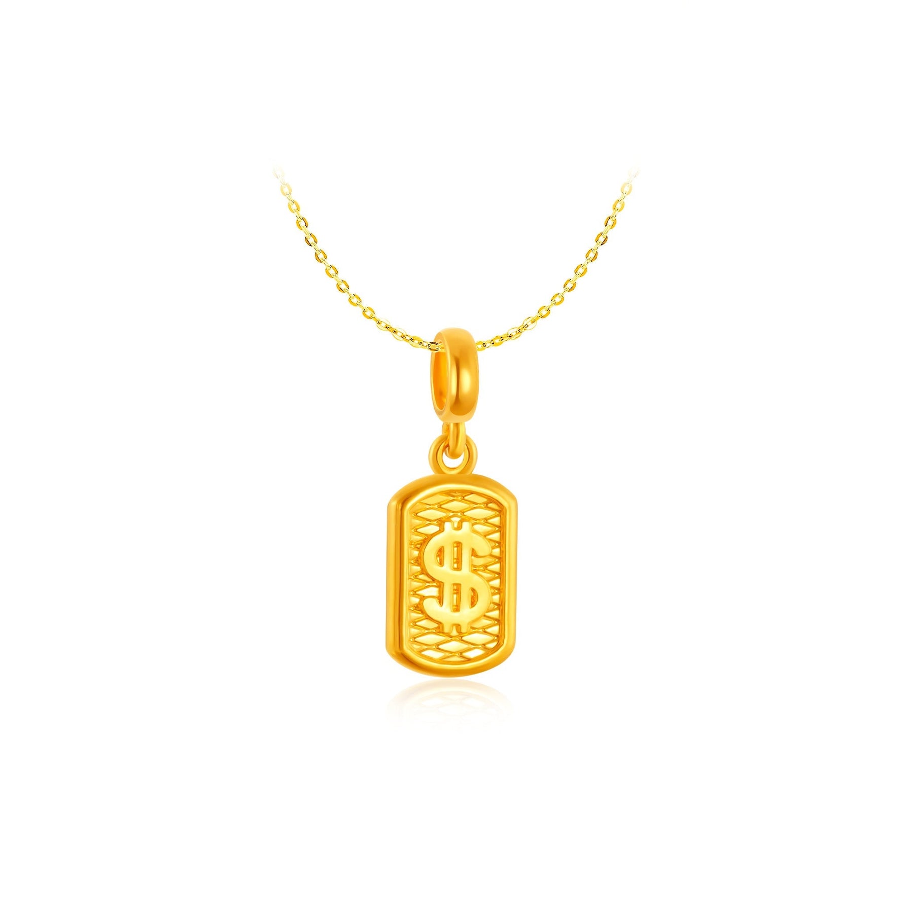 916 Gold Dollar Glow Pendant