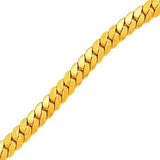 916 Gold Dual Finish Cuban Chain