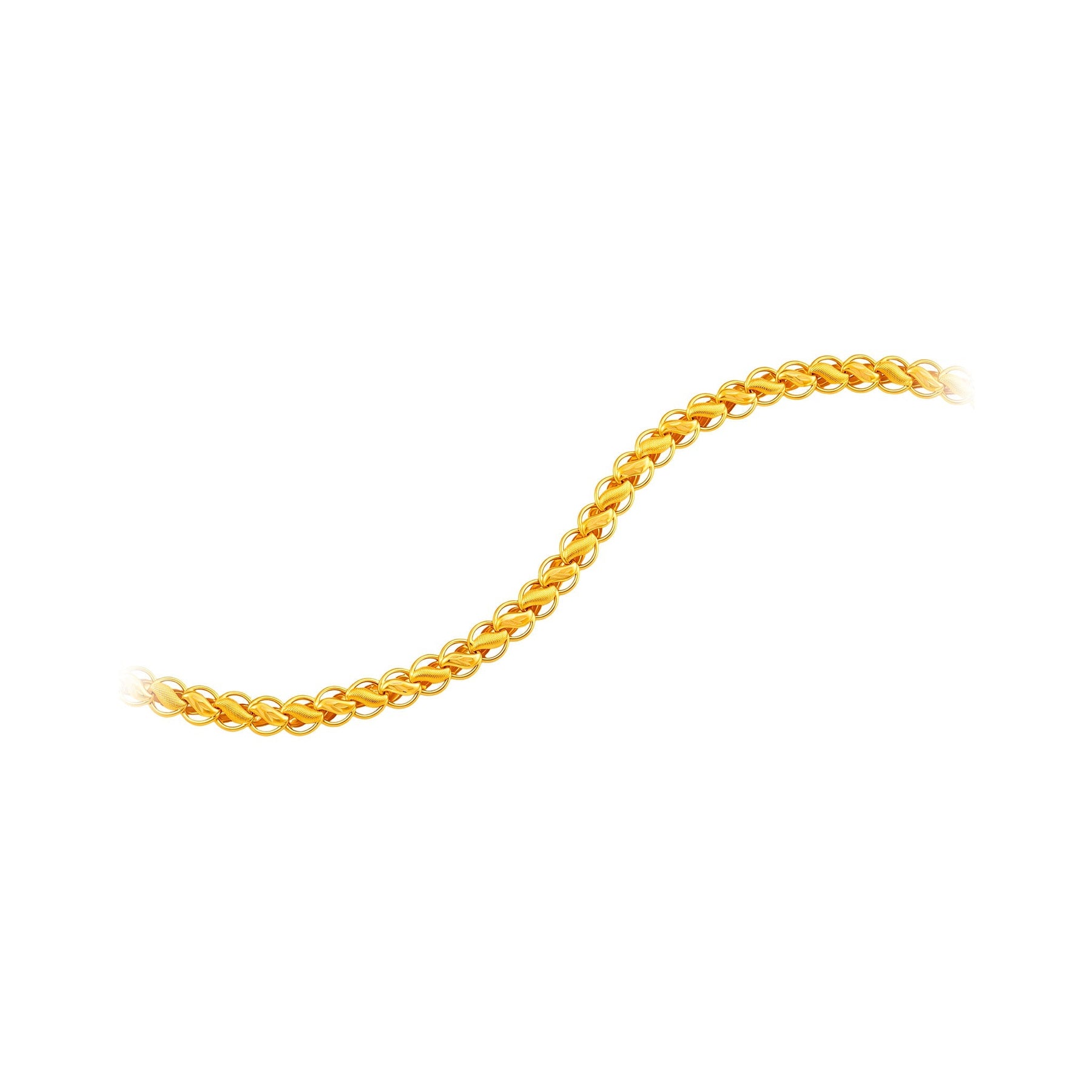 916 Gold Elegant Lotus Chain