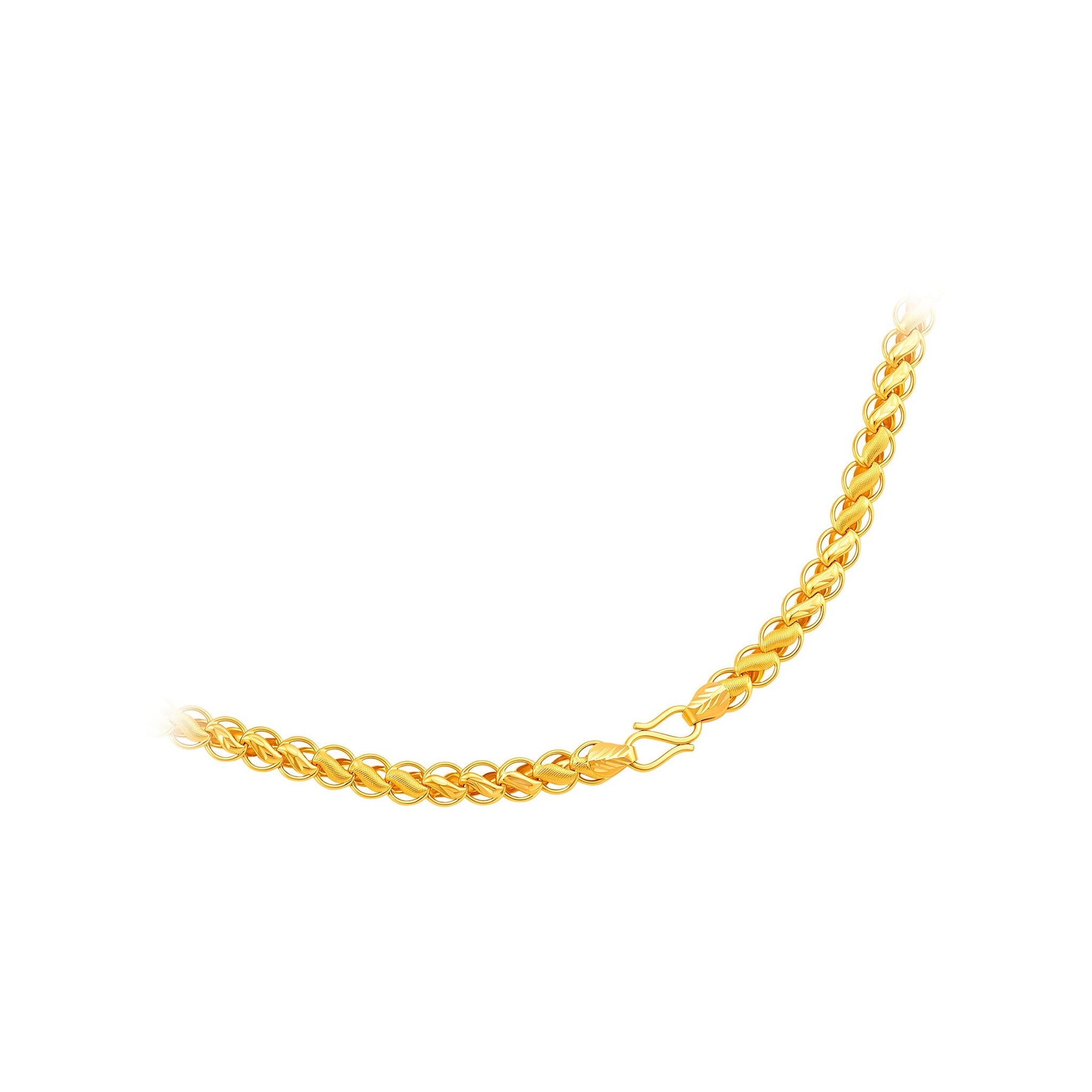 916 Gold Elegant Lotus Chain