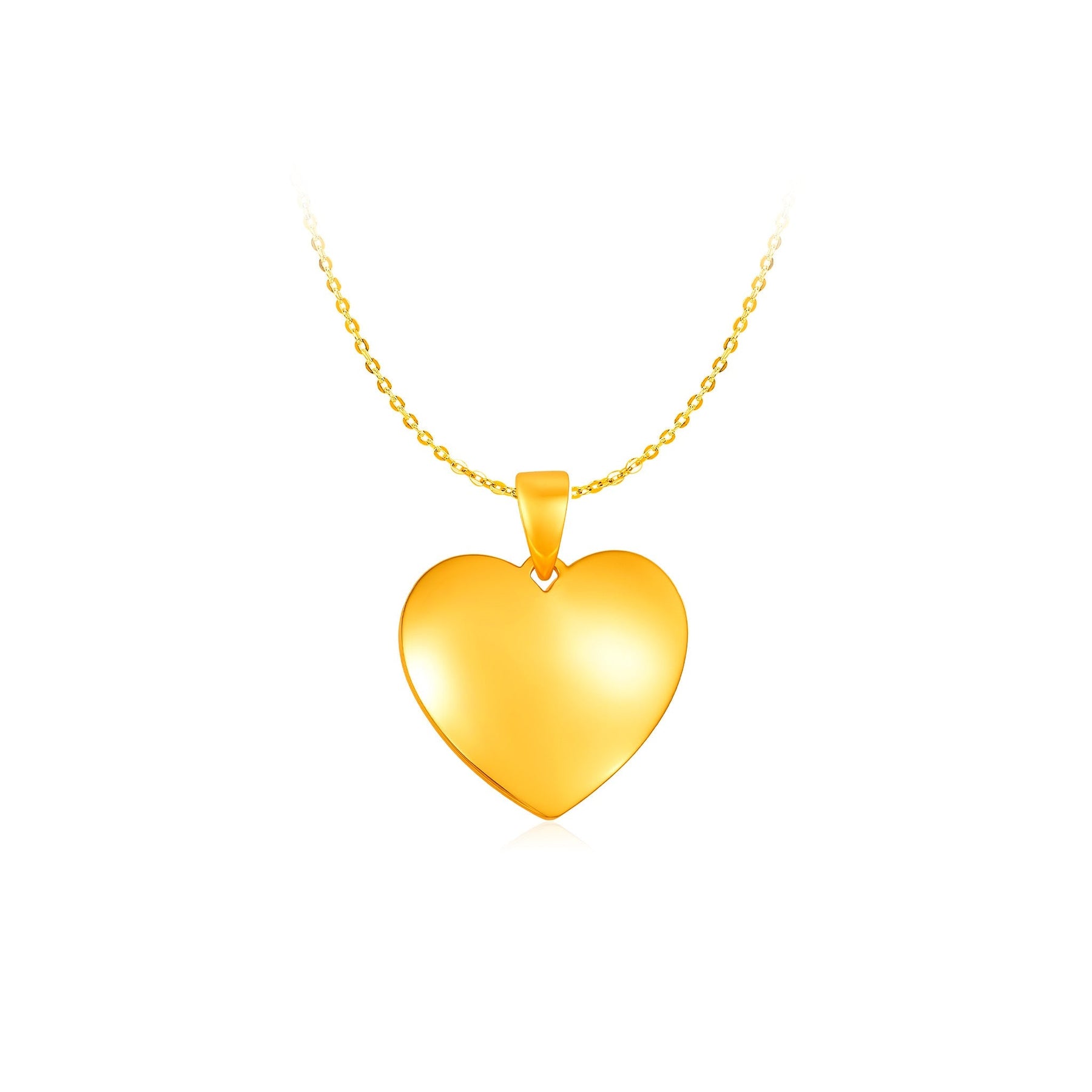 916 Gold Enchanted Heart Pendant