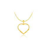 916 Gold Endless Love Heart Pendant
