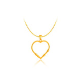 916 Gold Endless Love Heart Pendant