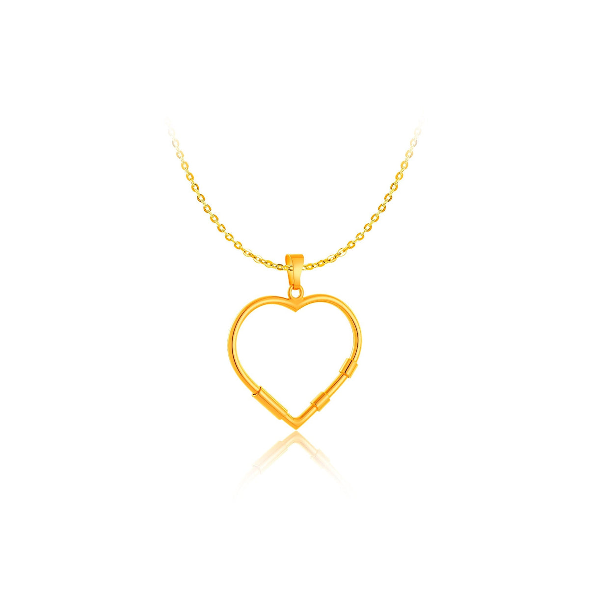 916 Gold Endless Love Heart Pendant