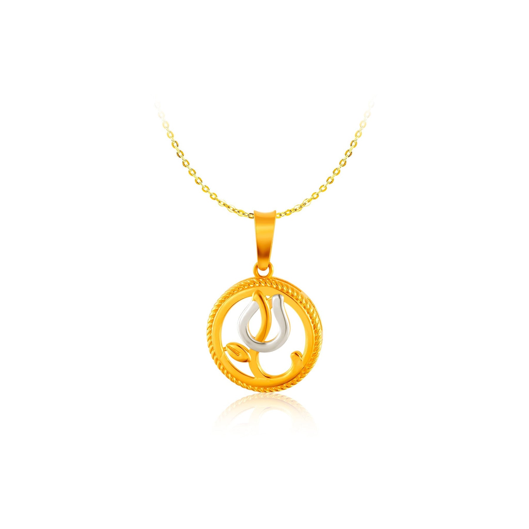 916 Gold Eternal Beauty Pendant