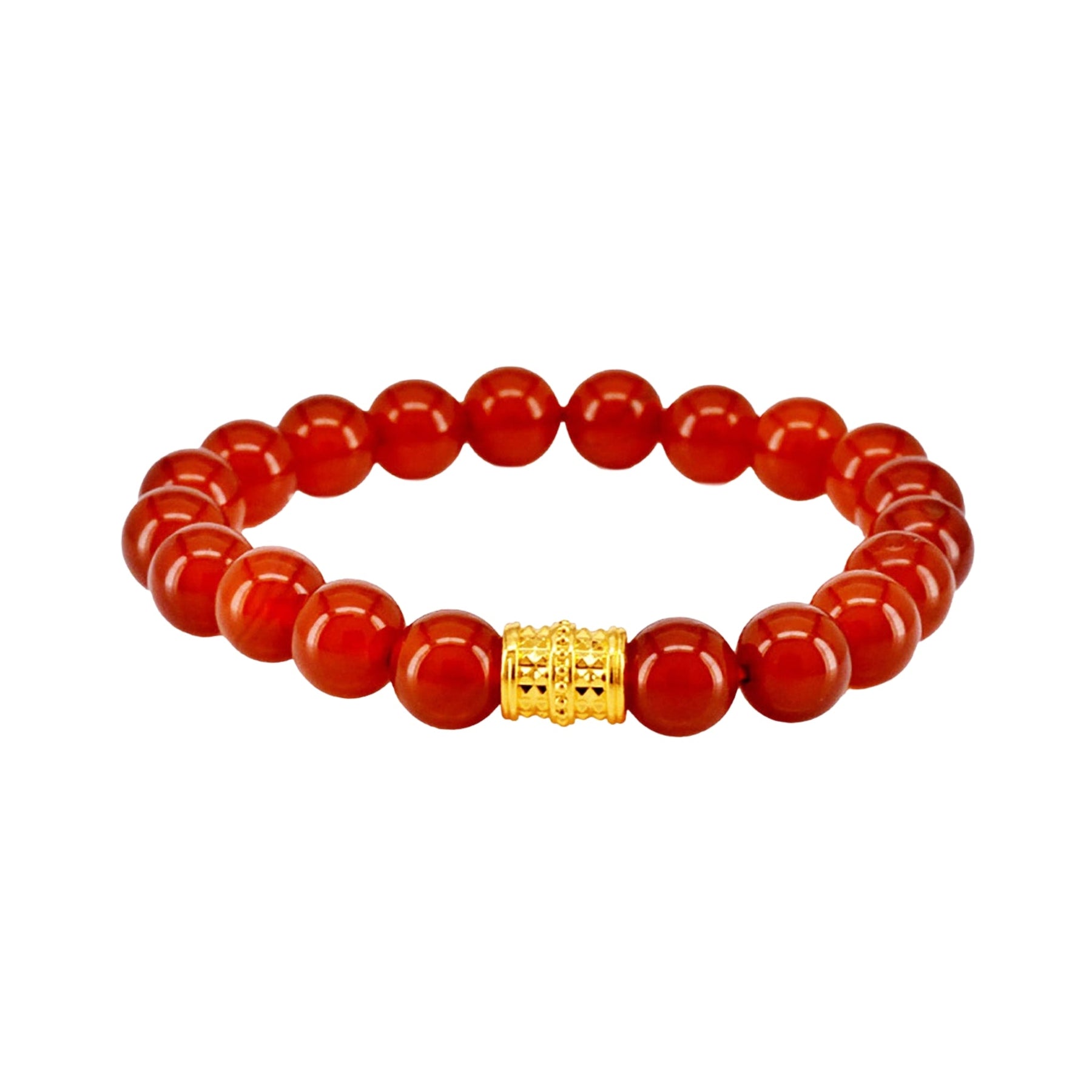 916 Gold 路路通 Fortune Barrel with Auspicious Beads Bracelet