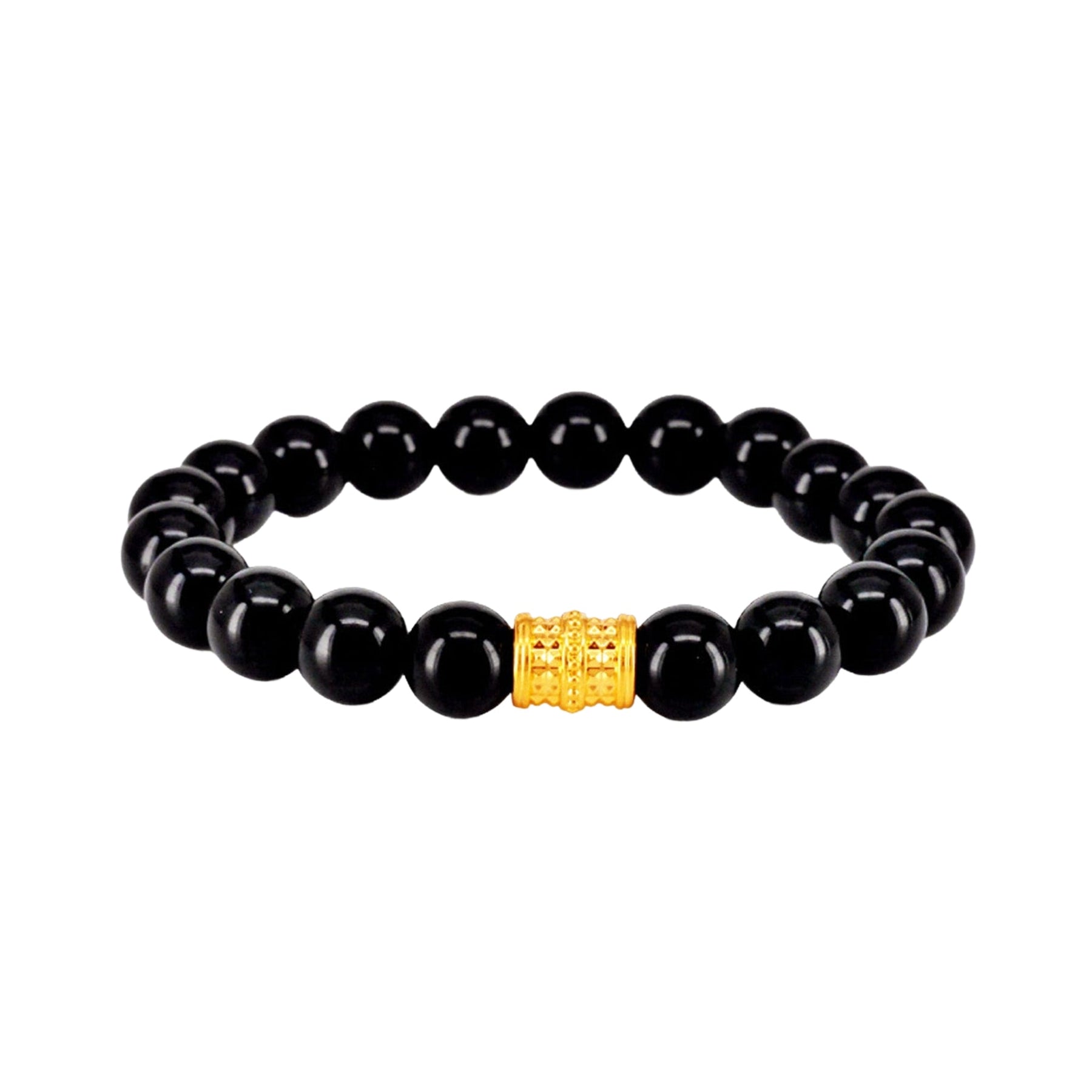 916 Gold 路路通 Fortune Barrel with Auspicious Beads Bracelet