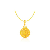 916 Gold 發财罗盘 Fortune Charm Pendant