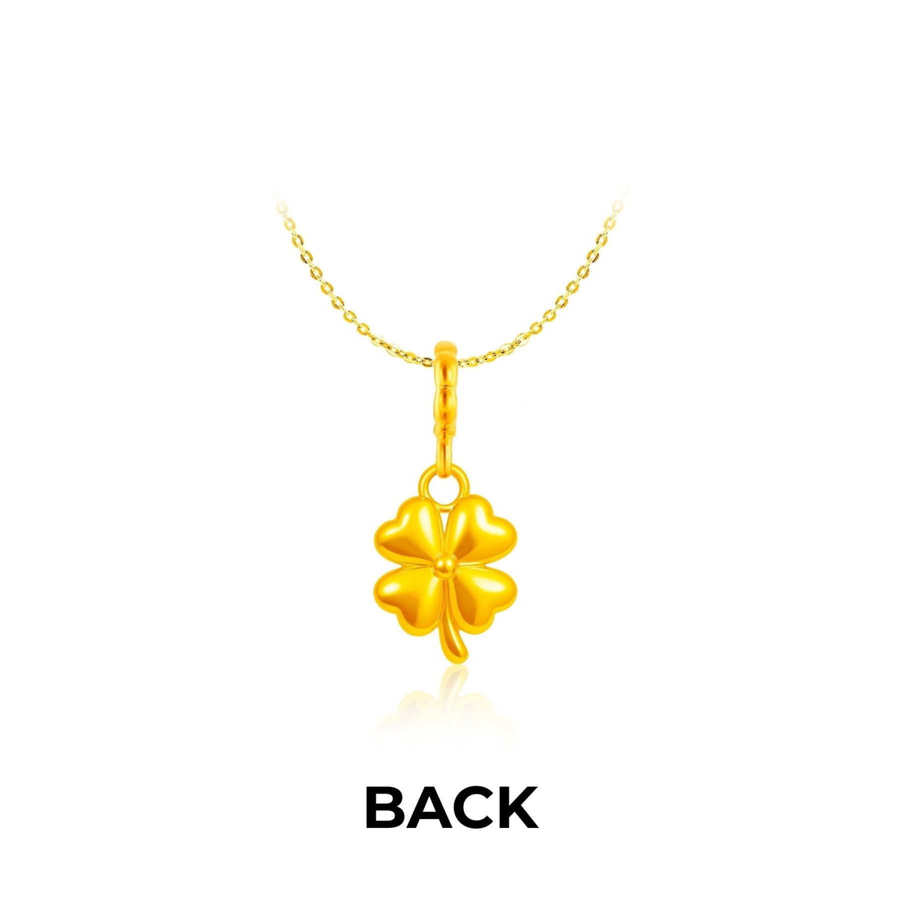 916 Gold 四叶草 Fortune Clover Pendant