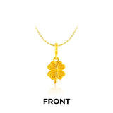 916 Gold 四叶草 Fortune Clover Pendant