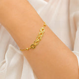 916 Gold Fortune Coins Bracelet