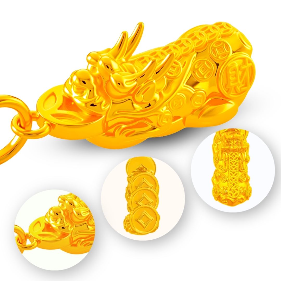 916 Gold 发财貔貅 Fortune Pixiu Pendant