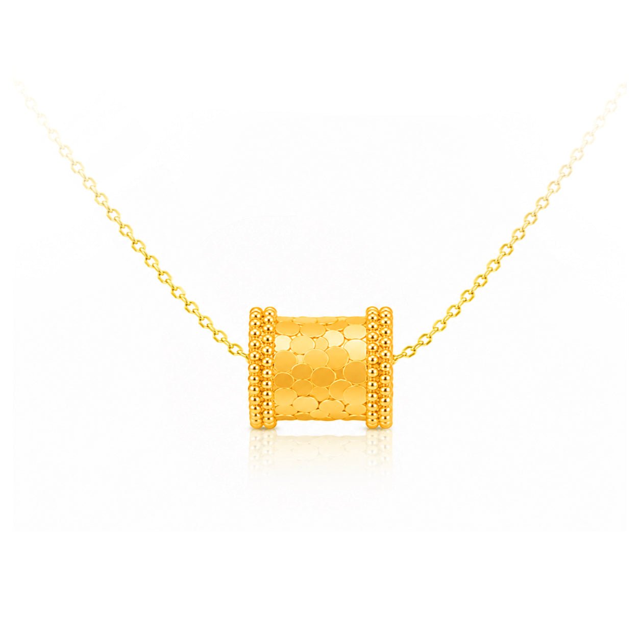 916 Gold Glitter Barrel Pendant (For TikTok)