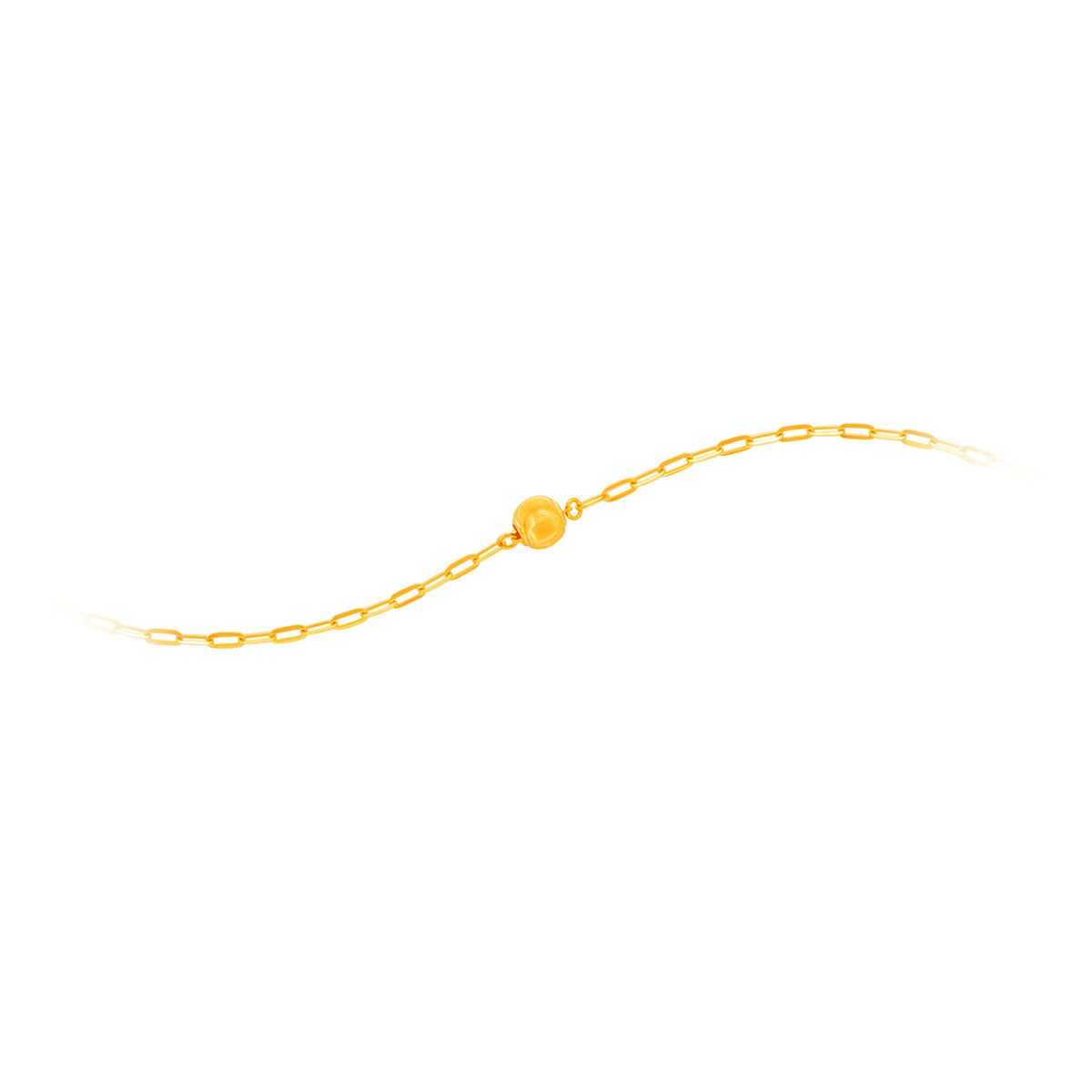 916 Gold Golden Bead Bracelet