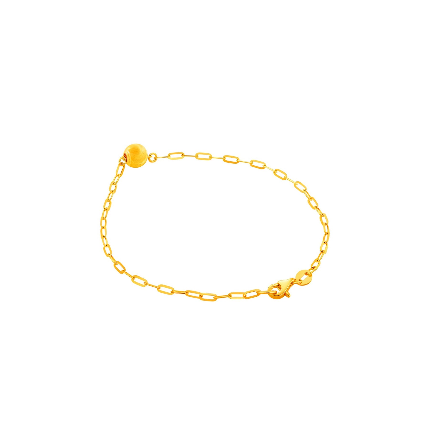 916 Gold Golden Bead Bracelet