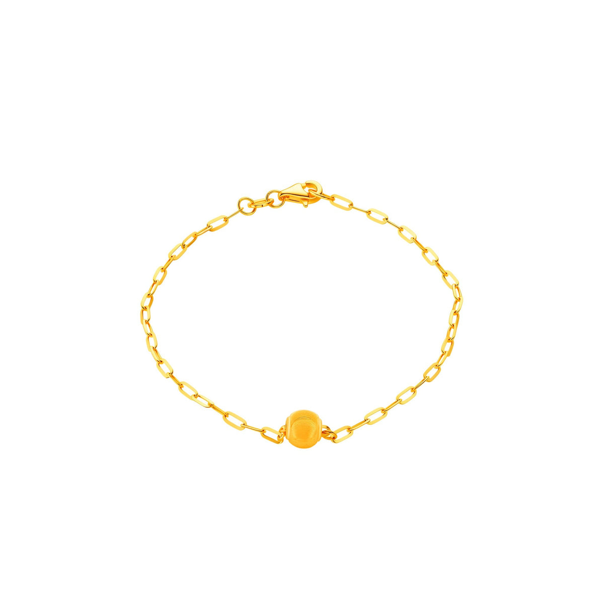 916 Gold Golden Bead Bracelet