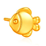 916 Gold Golden Fin Earrings