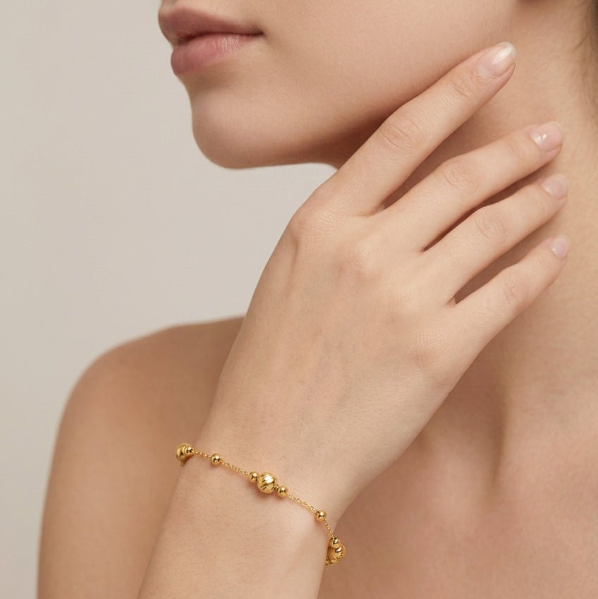 916 Gold Golden Rhythm Bracelet