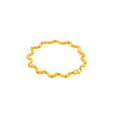 916 Gold Golden Swirl Bracelet
