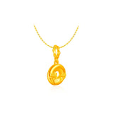 916 Gold Harmony 平安扣 (Ping An Kou) Charm Pendant