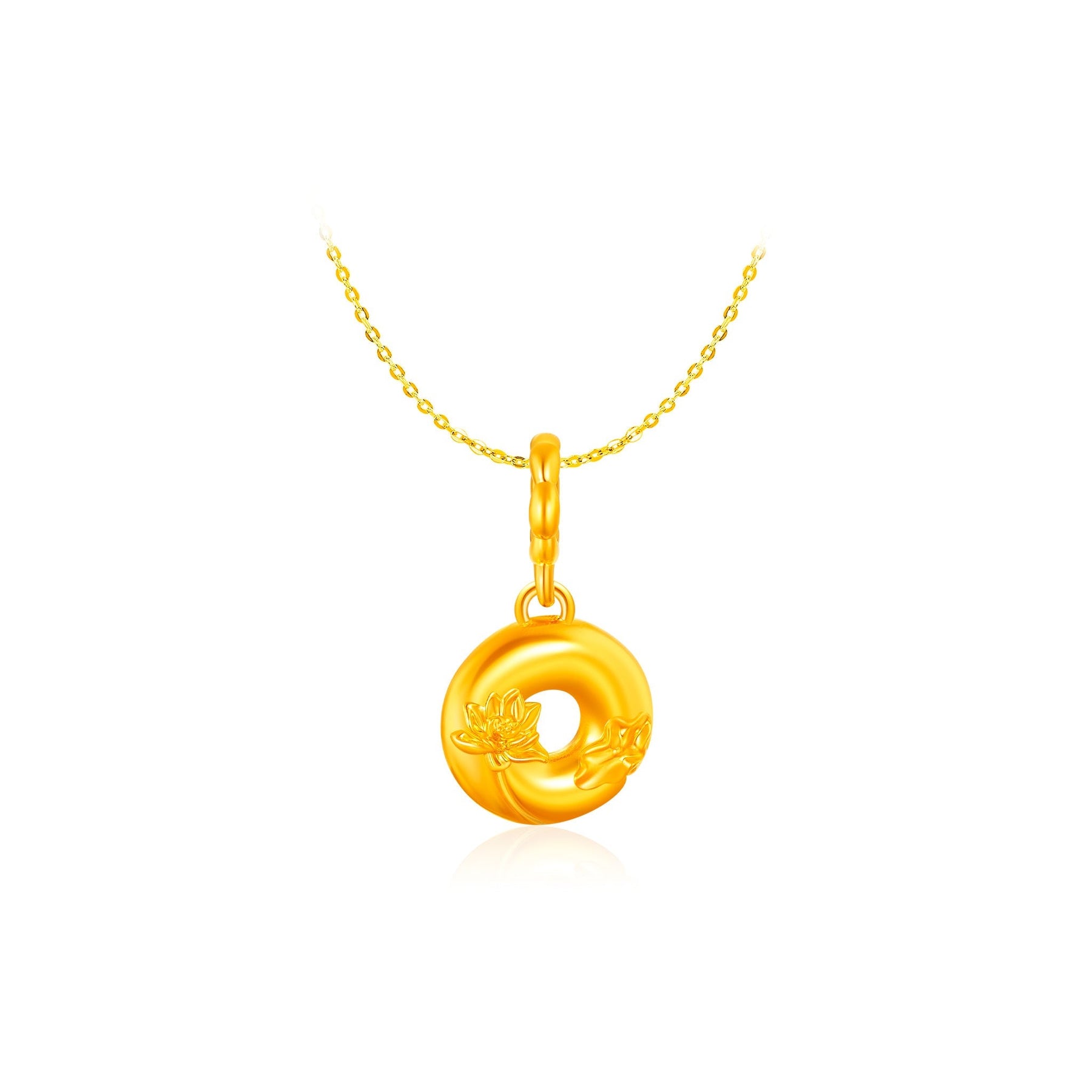 916 Gold Harmony 平安扣 (Ping An Kou) Charm Pendant