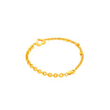 916 Gold Heart Harmony Bracelet