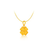 916 Gold Heartleaf Clover Pendant (For TikTok)