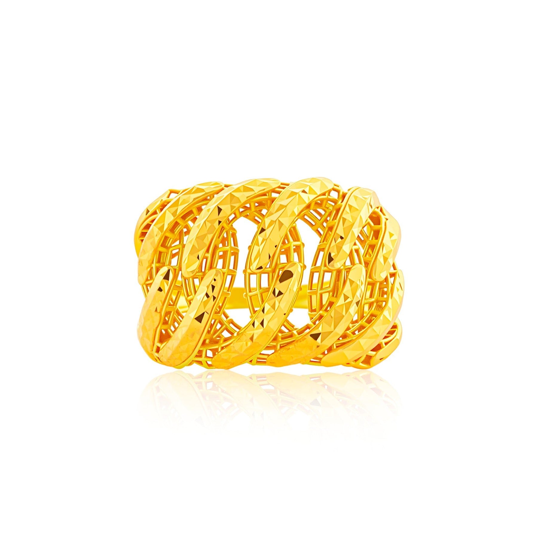 916 Gold Helix Ring