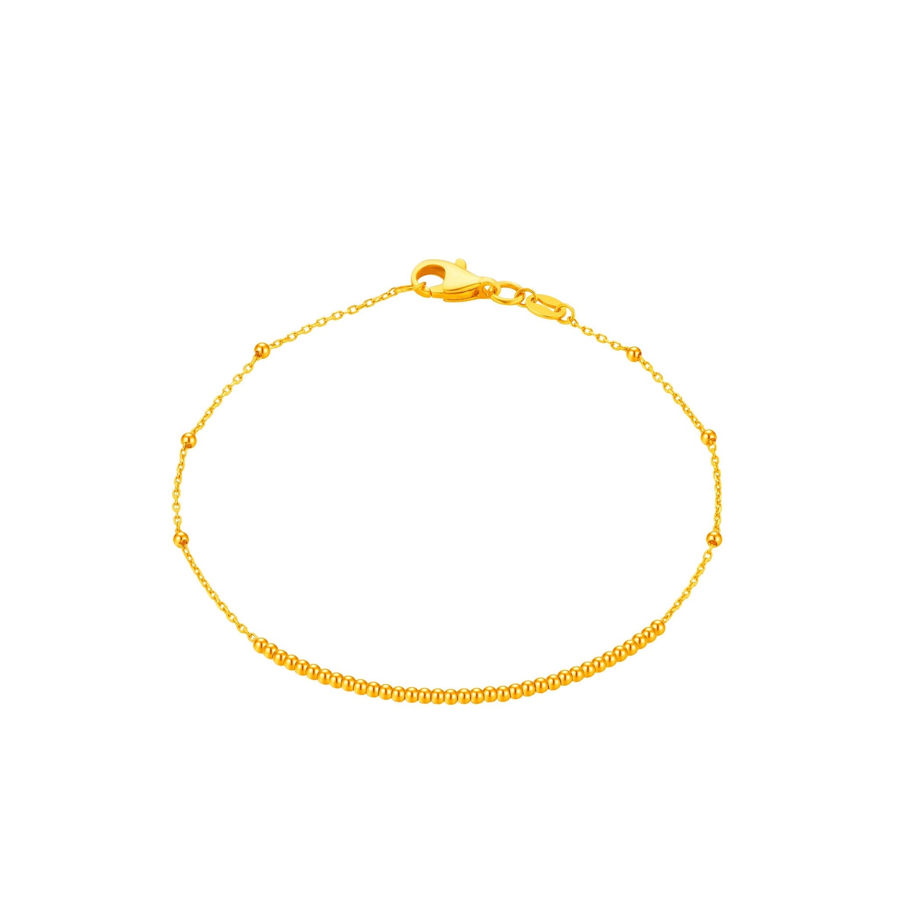 916 Gold Horizon Beads Bracelet