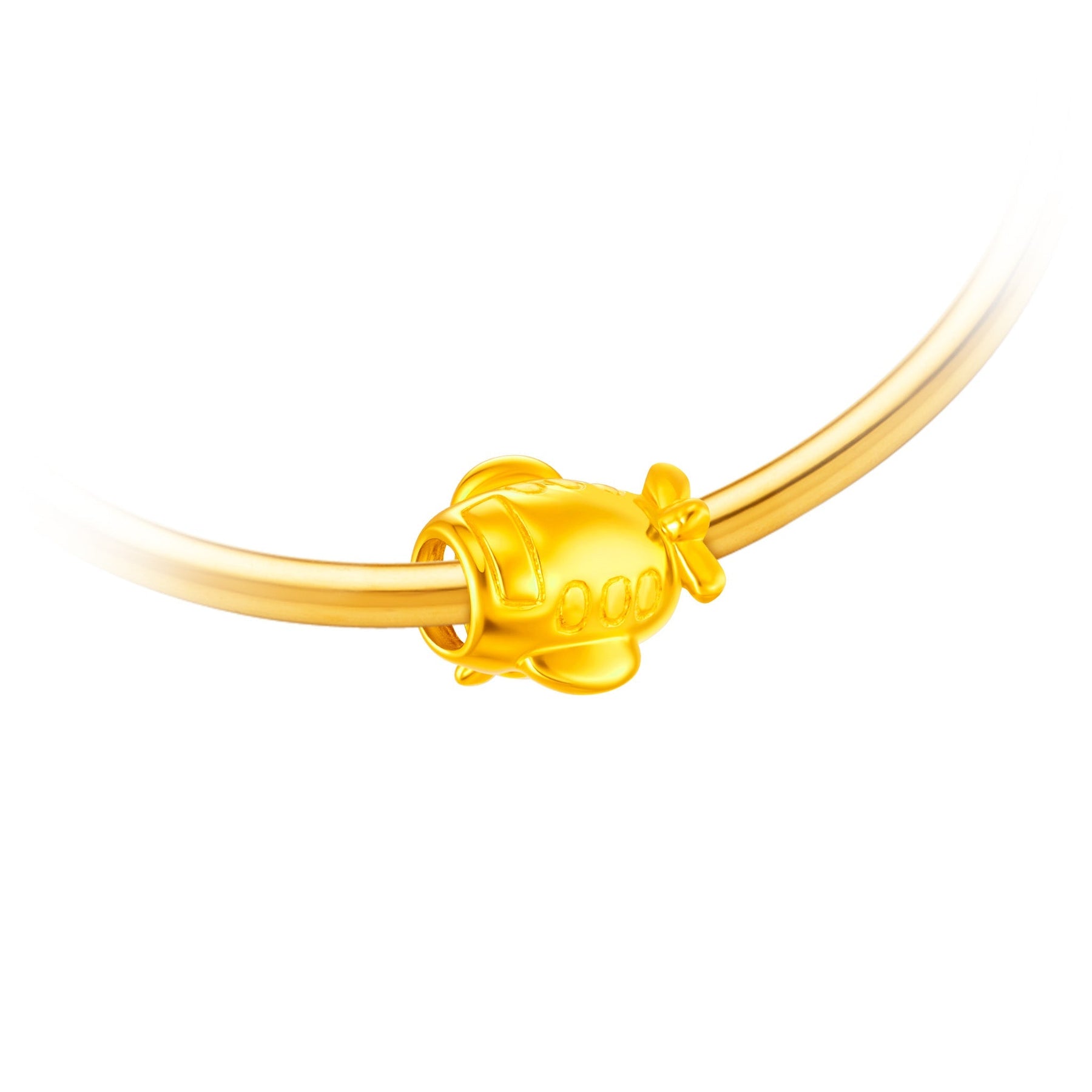916 Gold Jetsetter Charm