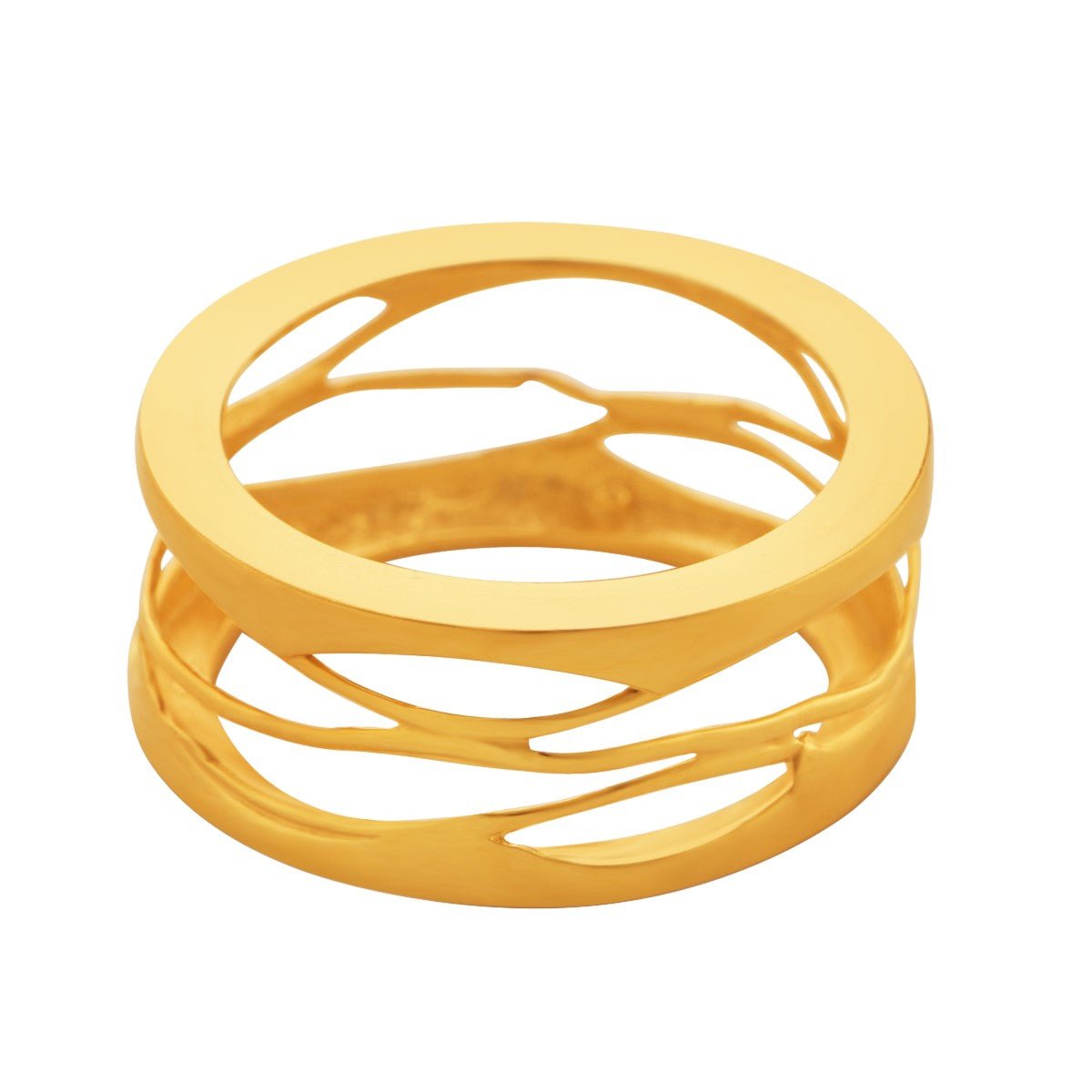 916 Gold Lava Ring