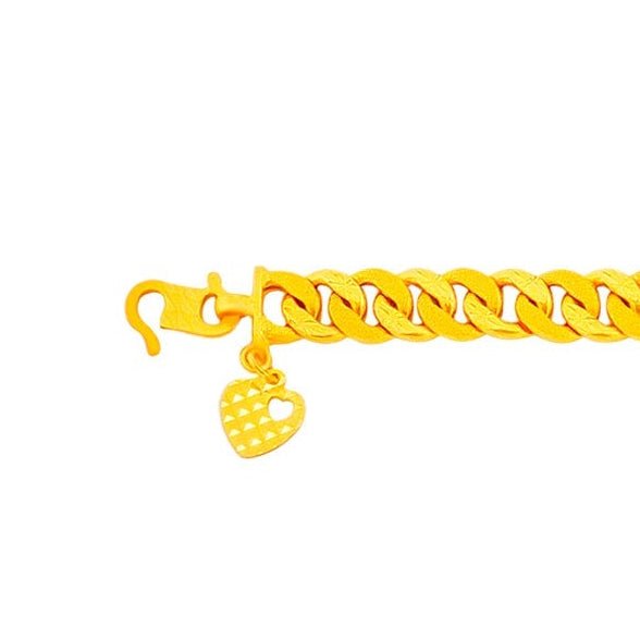916 Gold Little Blessings Baby Curb Bracelet