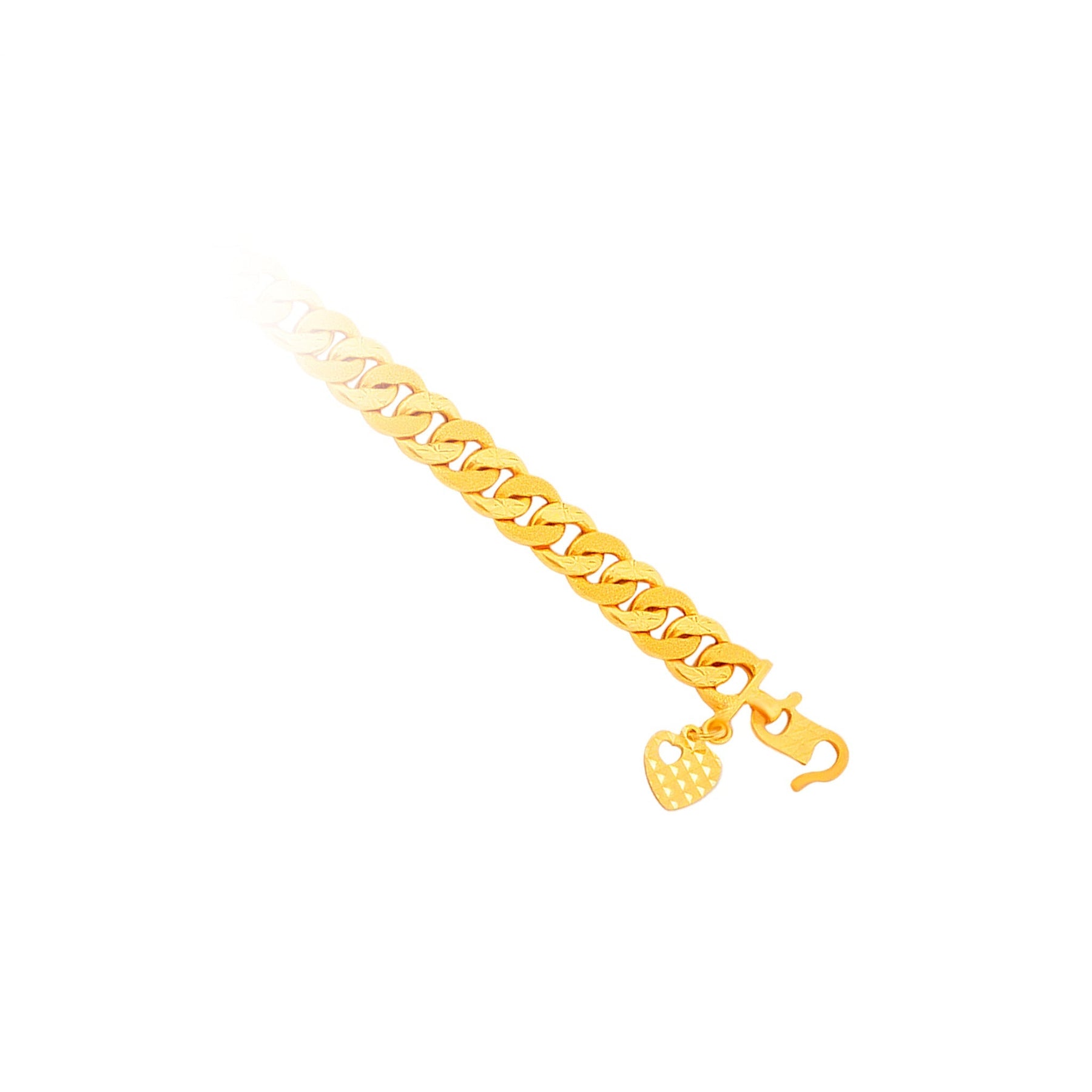 916 Gold Little Blessings Baby Curb Bracelet