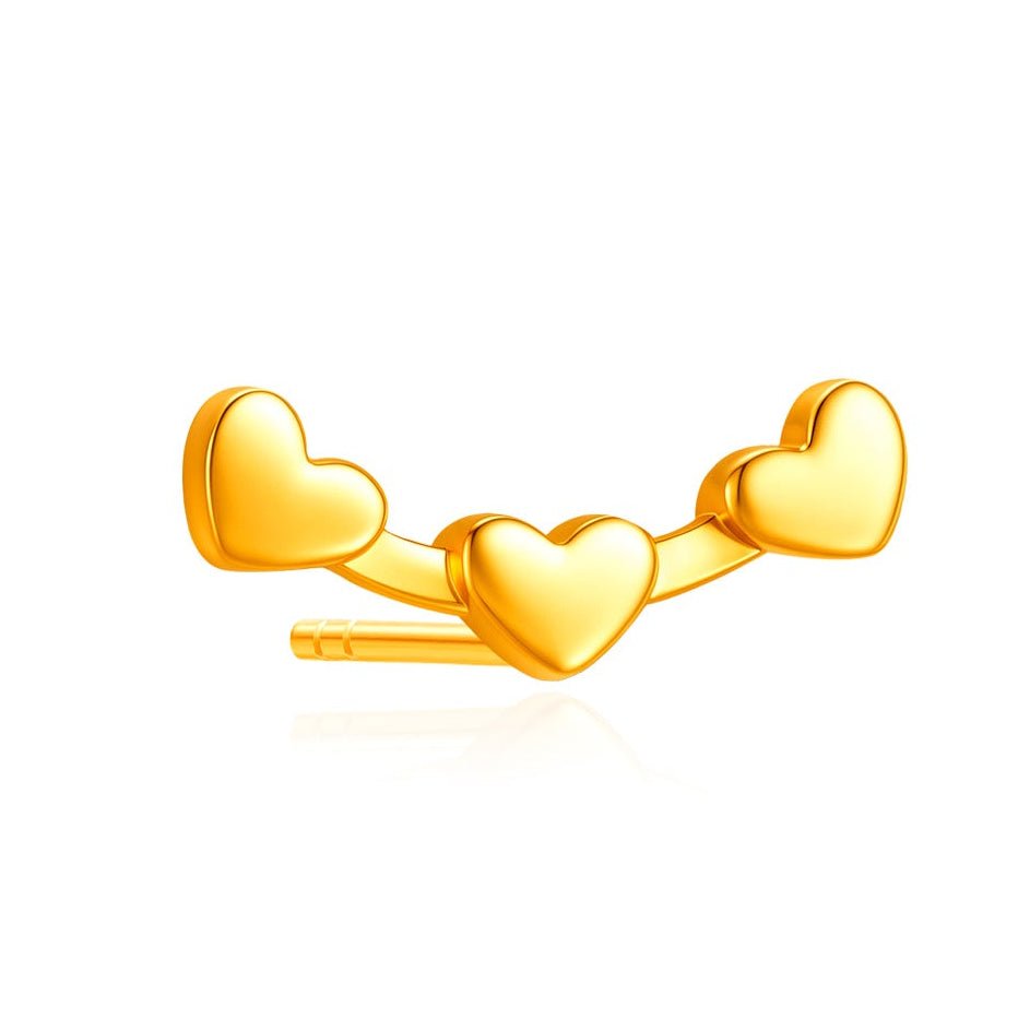916 Gold Love Bond Earrings