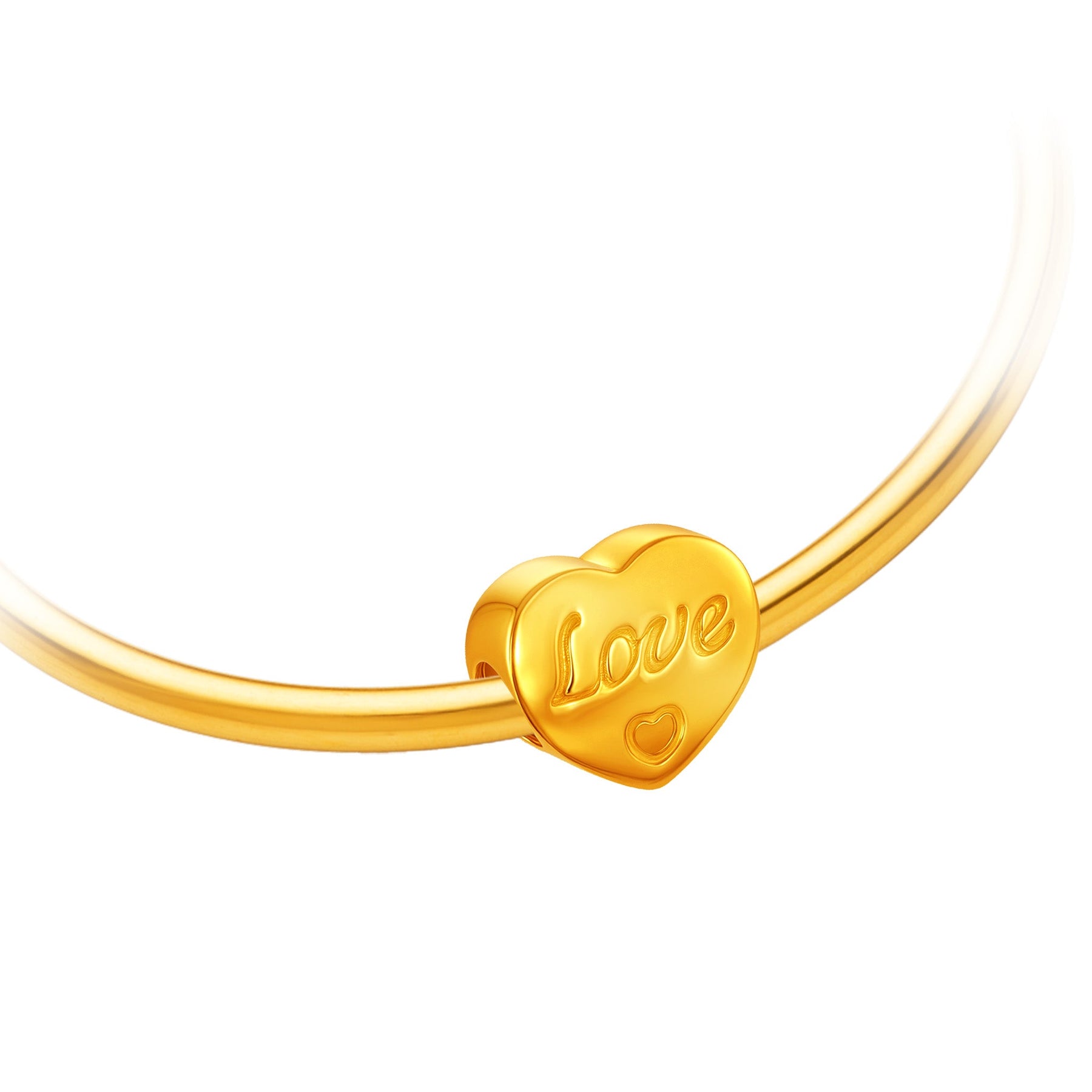 916 Gold Love Charm
