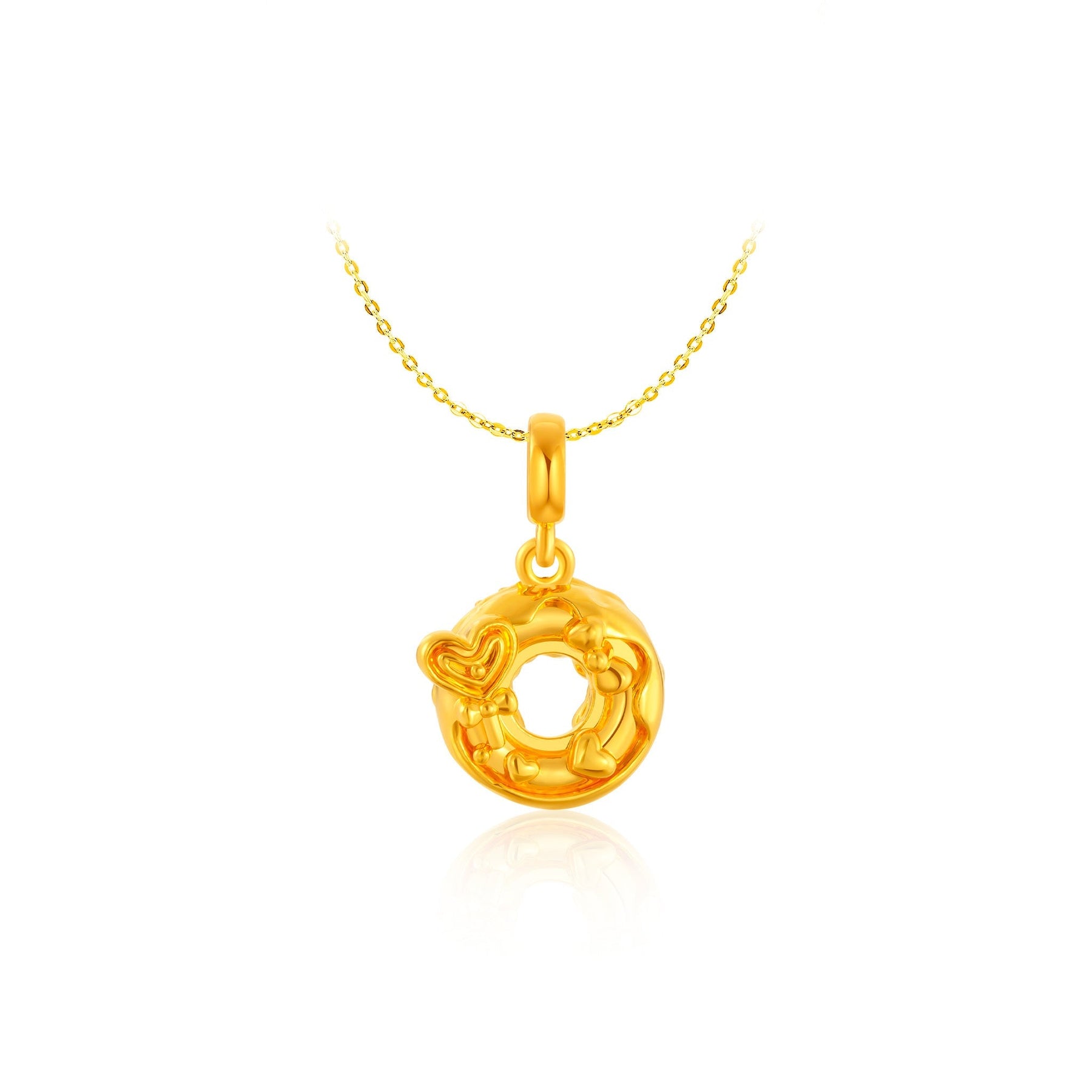 916 Gold Loving Loop Pendant