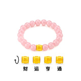 916 Gold Lucky Barrel Bracelet