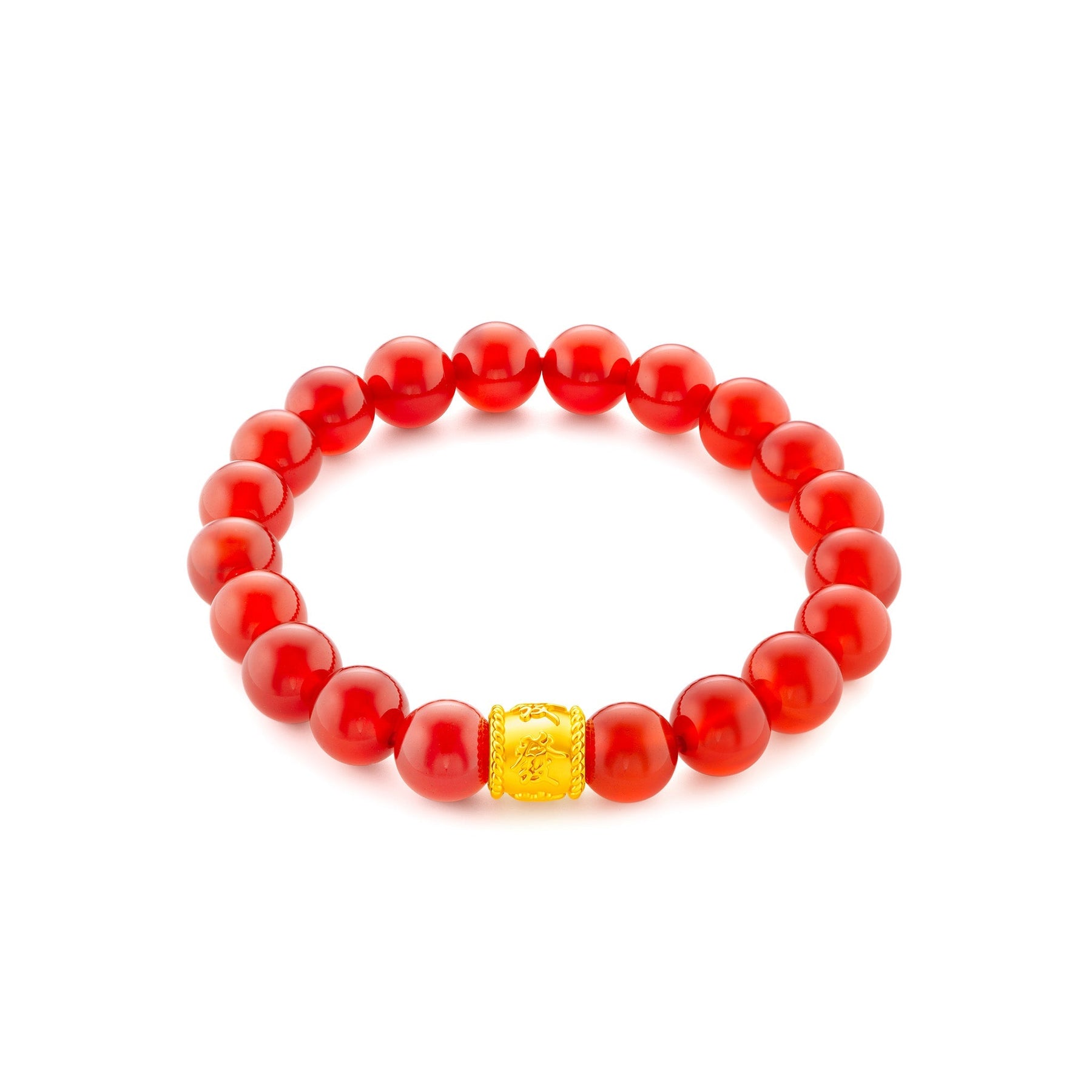 916 Gold Lucky Barrel Bracelet