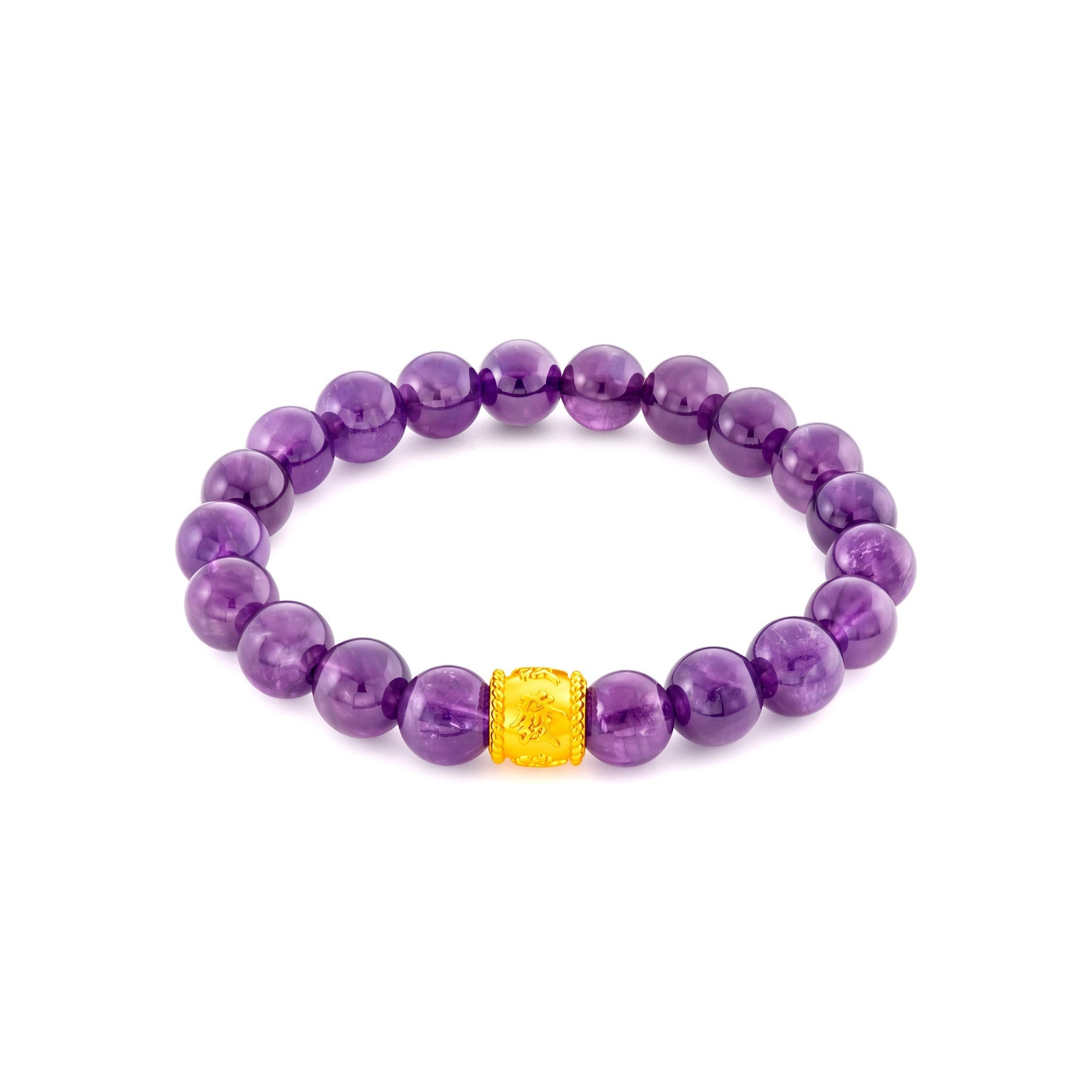 916 Gold Lucky Barrel Bracelet