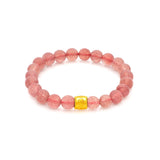 916 Gold Lucky Barrel Bracelet