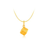 916 Gold Lucky Dice Pendant