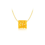916 Gold Mini Prosperity Abacus Pendant