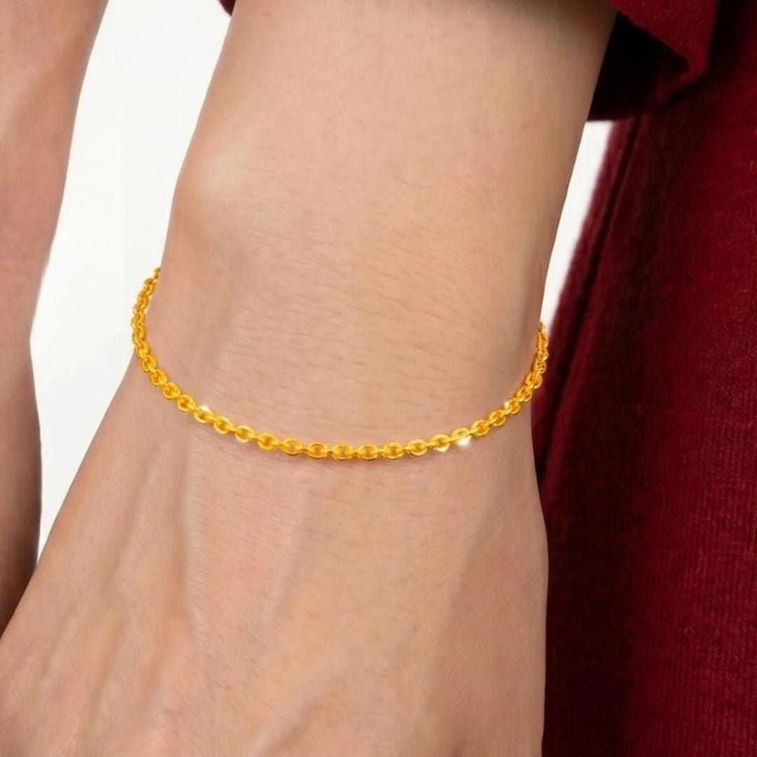 916 Gold Mini Wanzi 万字 Bracelet