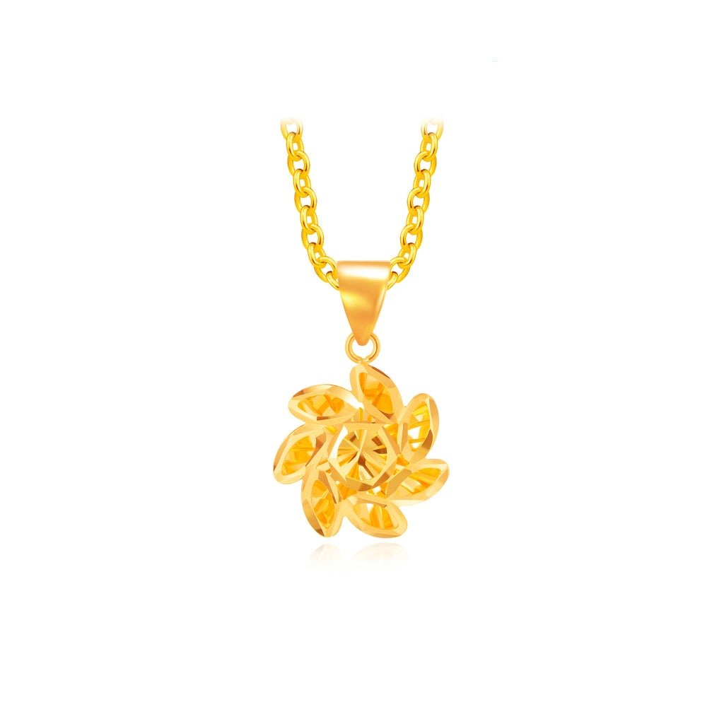 916 Gold Nezha Wheel Pendant