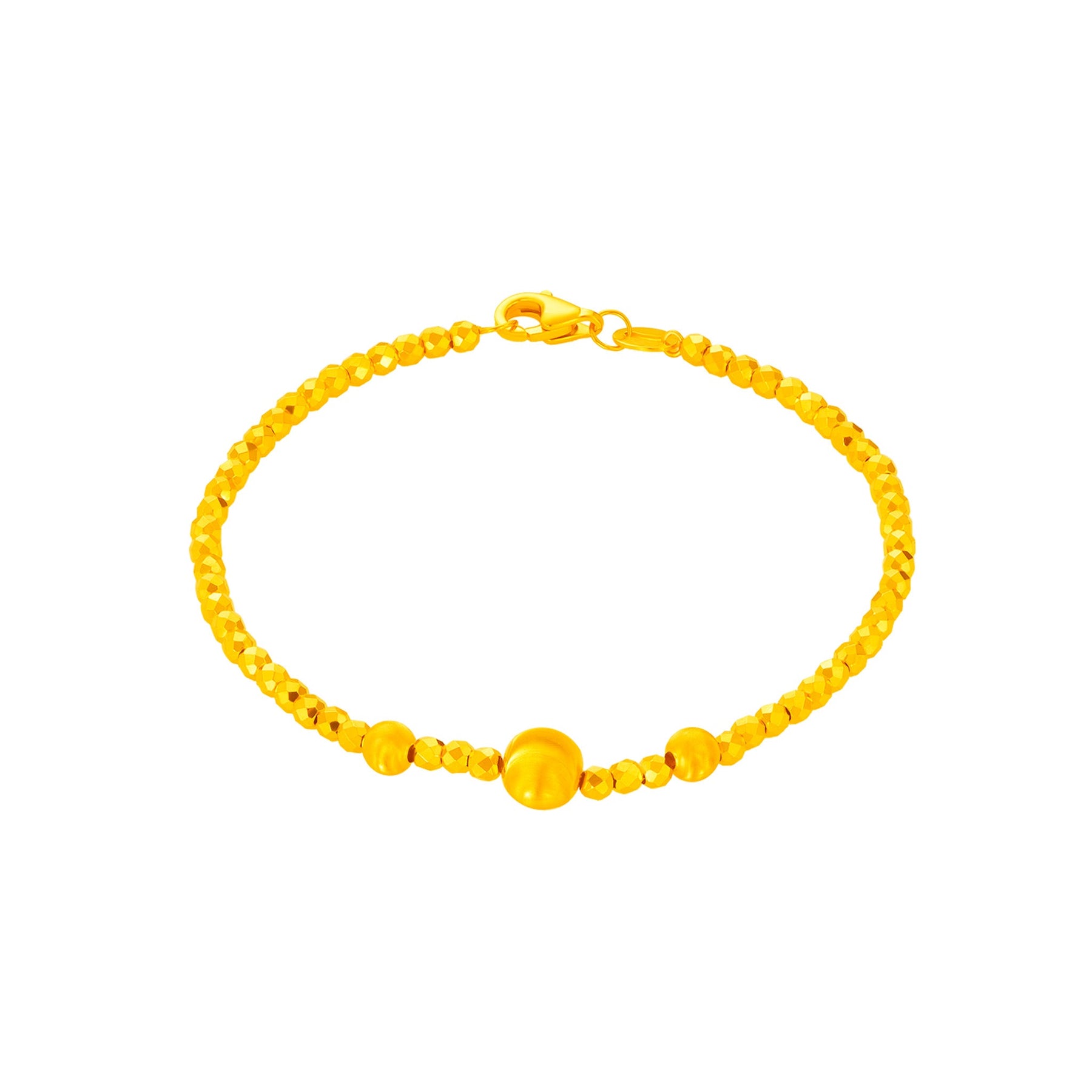 916 Gold Novelle Beads Bracelet
