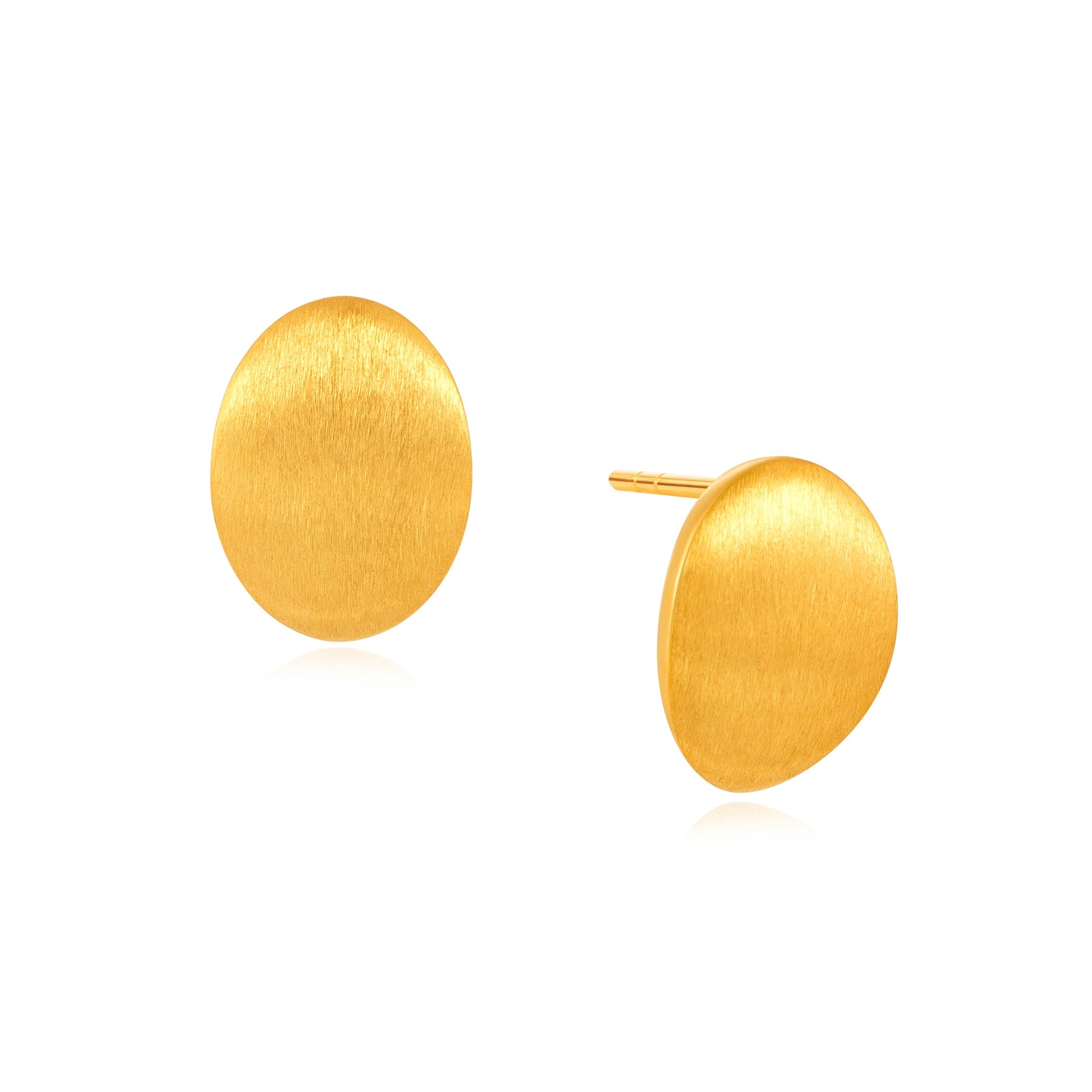 916 Gold Nugget Nouveau Earrings